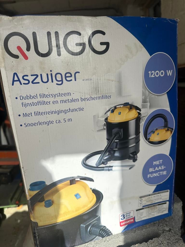 Aszuiger (quigg), Elektronische apparatuur, Ophalen, Stofzuiger, Nieuw, Reservoir