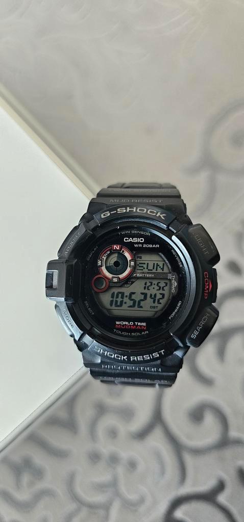 Casio G-Shock GW-9300-1ER Mudman–Full Set–Zeer nette staat, Handtassen en Accessoires, Sporthorloges, Kompas, Ophalen of Verzenden