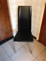 Nieuwe mooie zwarte italiaanse lederen design stoel MIDJ, Ophalen, Nieuw