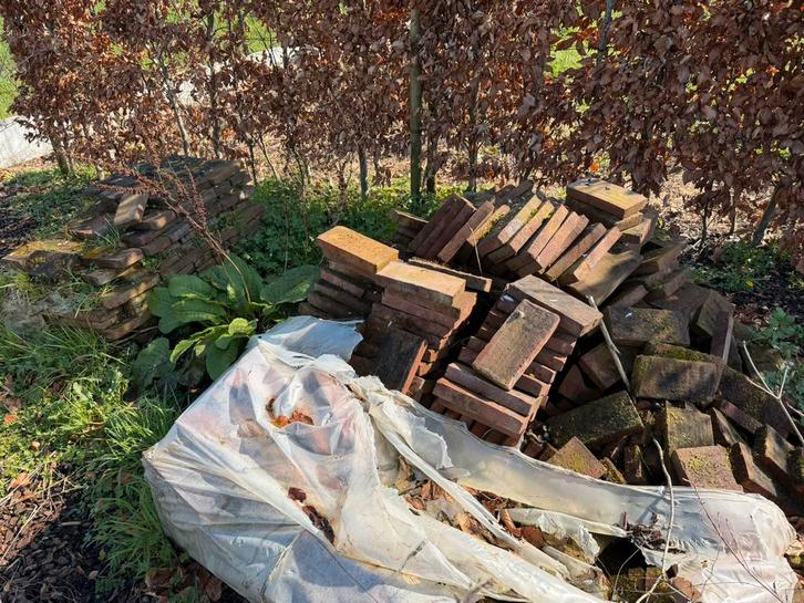 Anderhalve pallet gevelstenen, Bricolage & Construction, Briques, Utilisé, Briques, Enlèvement