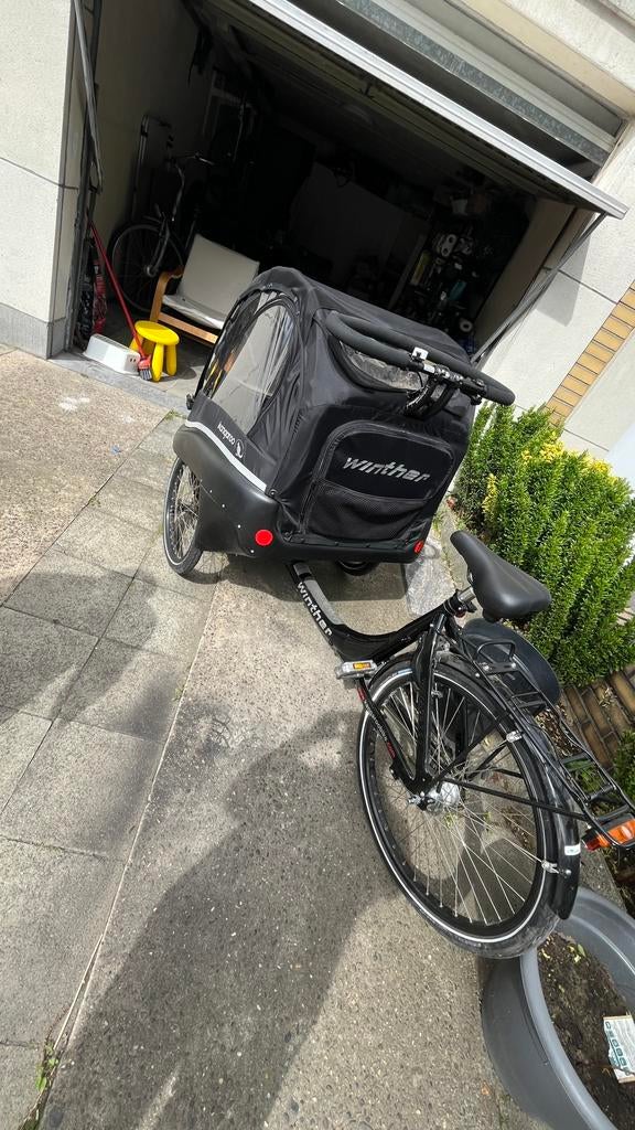 Winther bakfiets, Vélos & Vélomoteurs, Enlèvement, Comme neuf