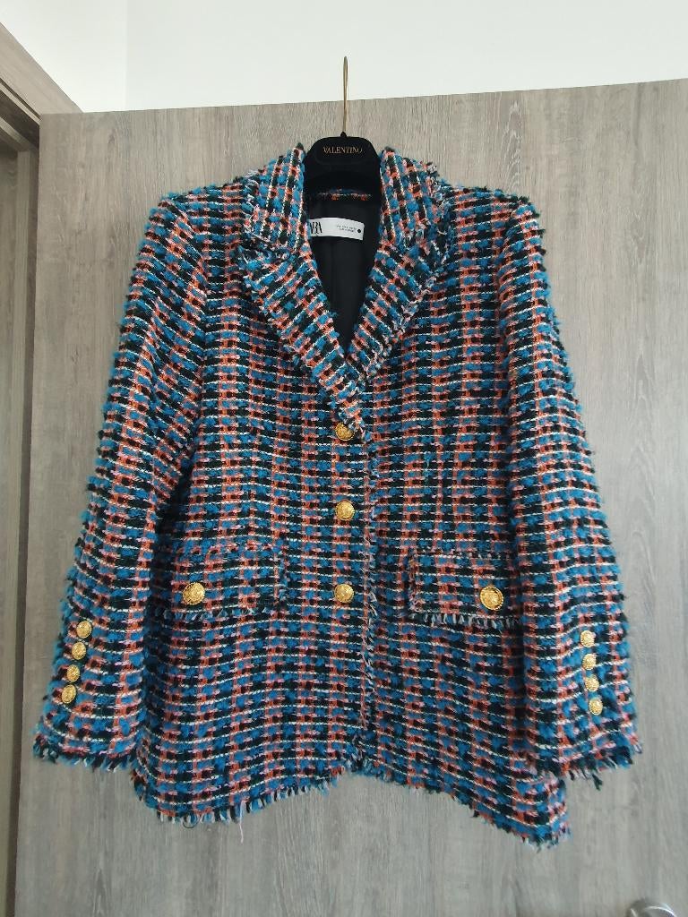 Blazer Zara Large, Kleding | Dames, Jasjes, Kostuums en Pakken, Jasje, Maat 42/44 (L), Overige kleuren, Ophalen of Verzenden