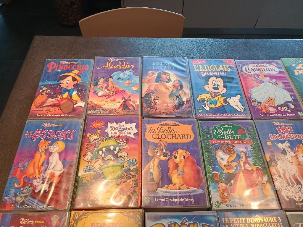 cassette vhs Disney, Dessin animé, Tous les âges, Enlèvement, Utilisé
