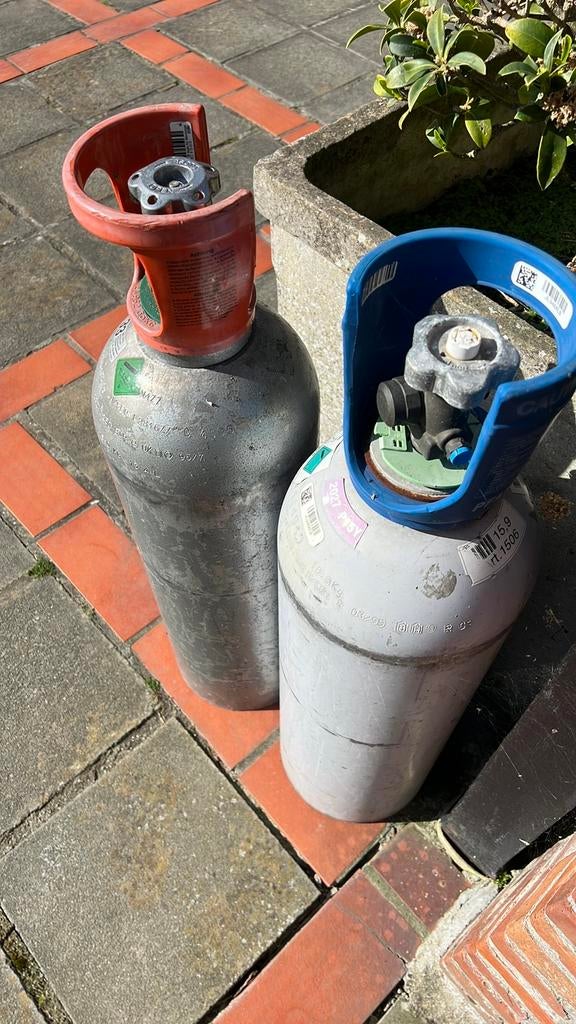2 volle Co2 flessen voor tapinstalatie, Ophalen, Zo goed als nieuw
