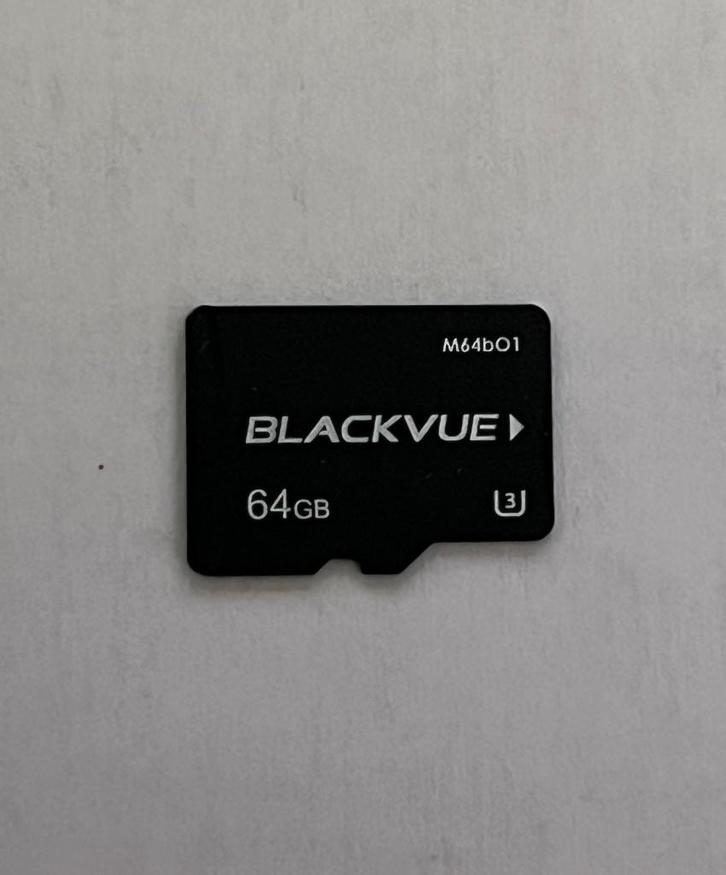 Blackvue 64GB U3 Micro SD kaart, Audio, Tv en Foto, Foto | Geheugenkaarten, Zo goed als nieuw, MicroSDXC, 64 GB, Dashboardcamera