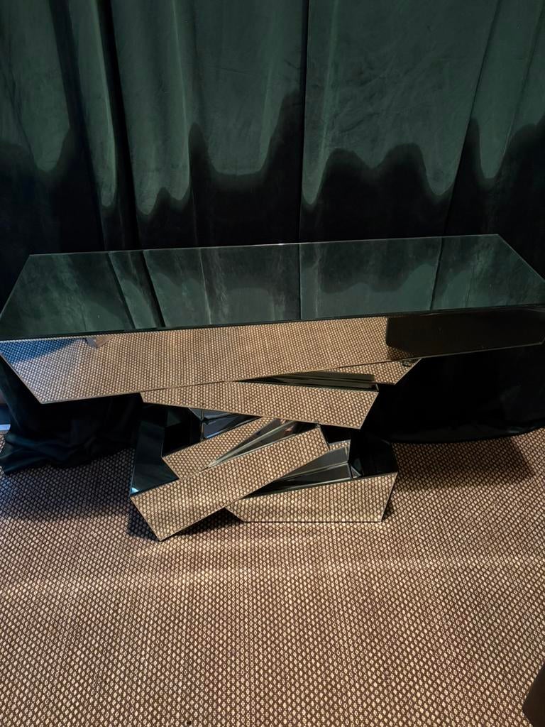 Spiegel console kare design, Huis en Inrichting, Ophalen, Zo goed als nieuw