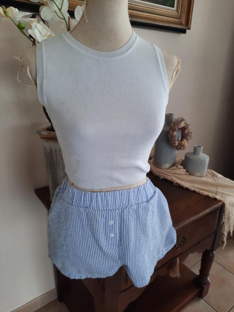 Topje van Zara met shortje maat S, Zara, Ophalen, Zo goed als nieuw, Maat 36 (S)