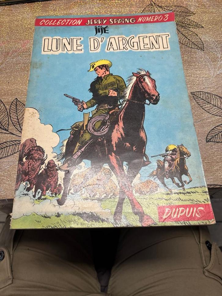 JERRY SPRING - T3 Silver Moon - ORIGINELE EDITIE 1956 - JIJÉ, Boeken, Stripverhalen, Zo goed als nieuw, Ophalen of Verzenden