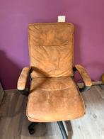 Bureaustoel cognac, Ophalen, Gebruikt, Bruin, Bureaustoel