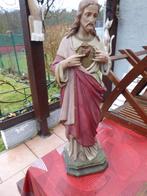 statue sacré cœur de jésus 66cm Jésus crist  66 cm, Antiek en Kunst, Ophalen