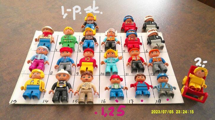 Duplo bulldozer, poppetjes, bouwplaten, auto's, onderdelen., Kinderen en Baby's, Speelgoed | Duplo en Lego, Zo goed als nieuw