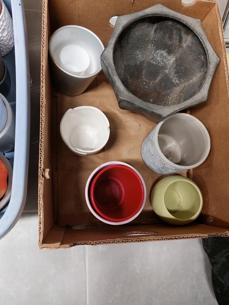 Bloempotten aan 2 euro per stuk, Tuin en Terras, Ophalen