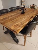 Table en bois de manguier 2m x 1m, 150 à 200 cm, Cinq personnes ou plus, Industriel moderne, Comme neuf