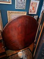 Ronde tafel 1,20cm kan uitgeklapt worden, tot +-160cm, Antiek en Kunst, Ophalen