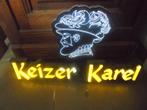 lichtreclame keizer karel 50 x 30 cm, Verzamelen, Biermerken, Ophalen of Verzenden, Gebruikt, Reclamebord, Plaat of Schild, Overige merken