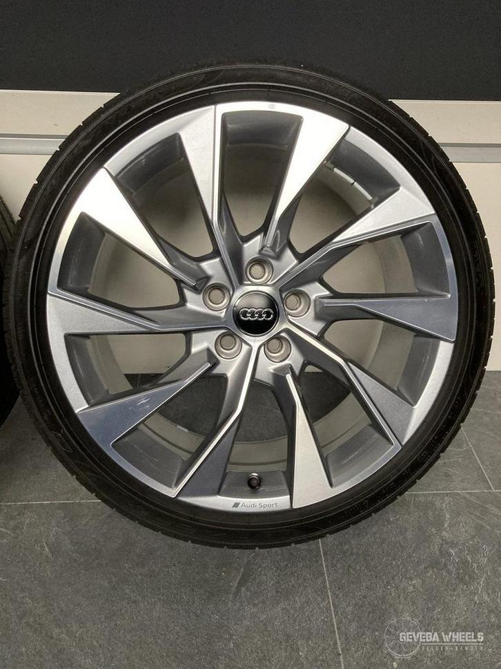 19” originele Audi A4 B8 B9 velgen + banden 5x112 8W0 601 02, Autos : Pièces & Accessoires, Pneus & Jantes, Pneus et Jantes, Pneus été