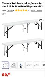 Plooibank, Jardin & Terrasse, Tables de pique-nique, Enlèvement, Neuf, Rectangulaire