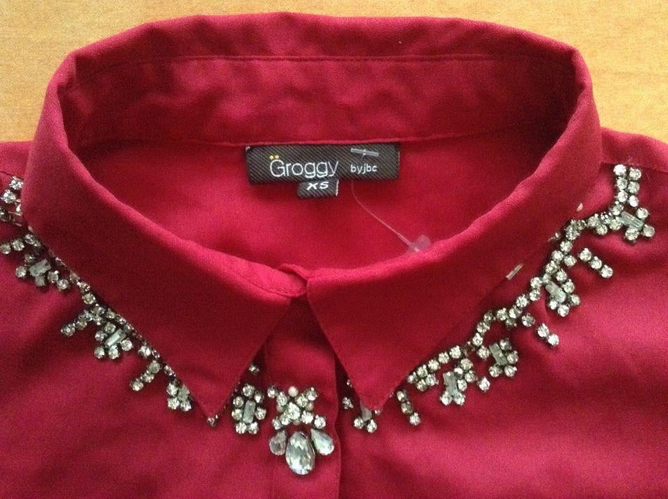 Rode blouse XS, Nieuw, Ophalen of Verzenden, Maat 34 (XS) of kleiner, C&A