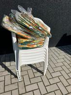 6 nieuwe tuinstoelen + kussens, Tuin en Terras, Tuinstoelen, Ophalen, Zo goed als nieuw