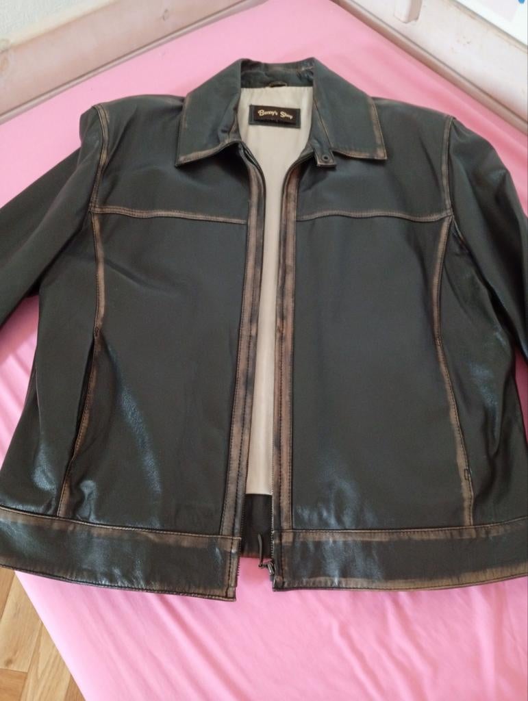Zachte lamsleder heren jas. Donker bruin, Vêtements | Hommes, Vestes | Été, Benny's shop, Brun, Enlèvement, Taille 52/54 (L)