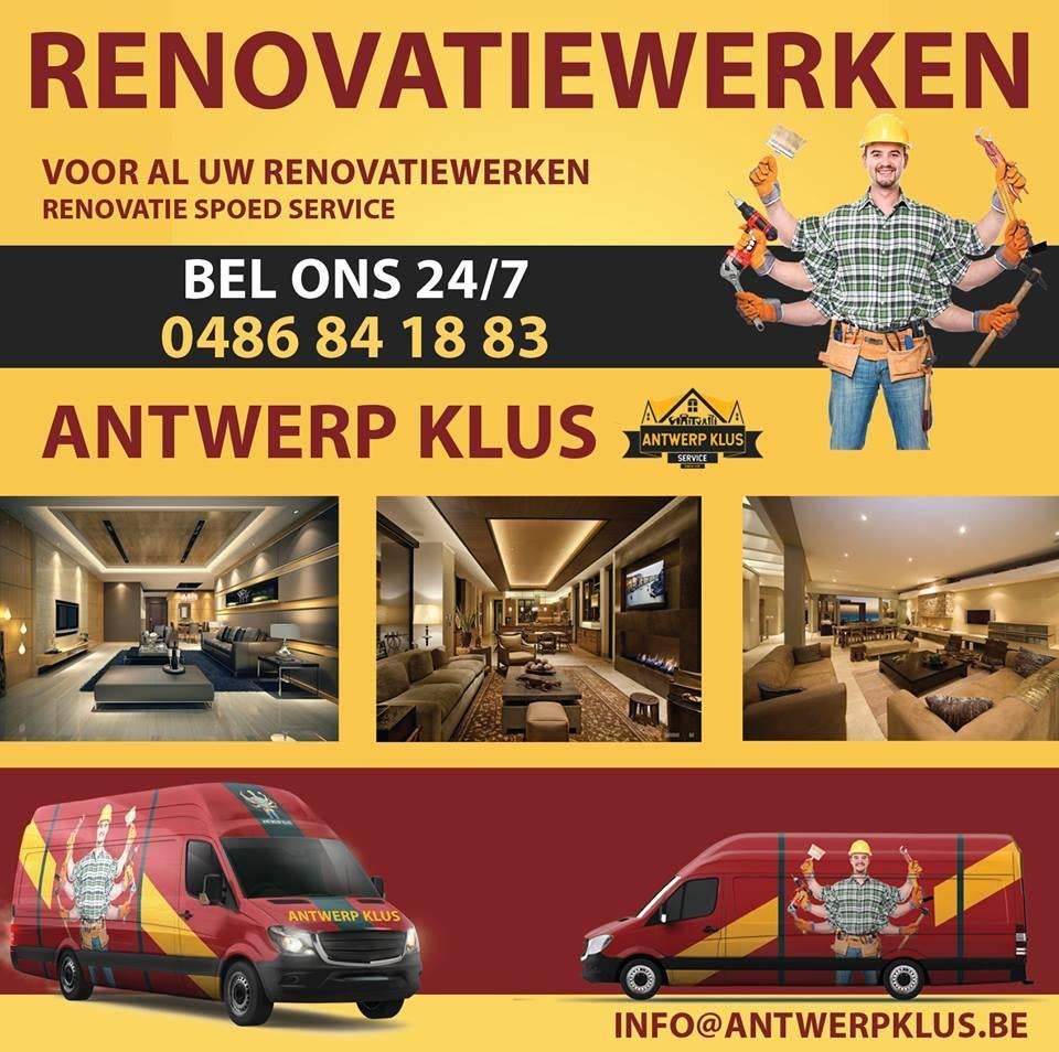 Renovatiewerken - Aannemer Antwerpen - 0486841883, Verzenden