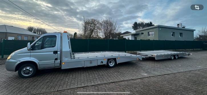 Iveco daily 50c18 tijhof + aanhangwagen tijhof, Auto's, Bestelwagens en Lichte vracht, Particulier, ABS, Airbags, Airconditioning