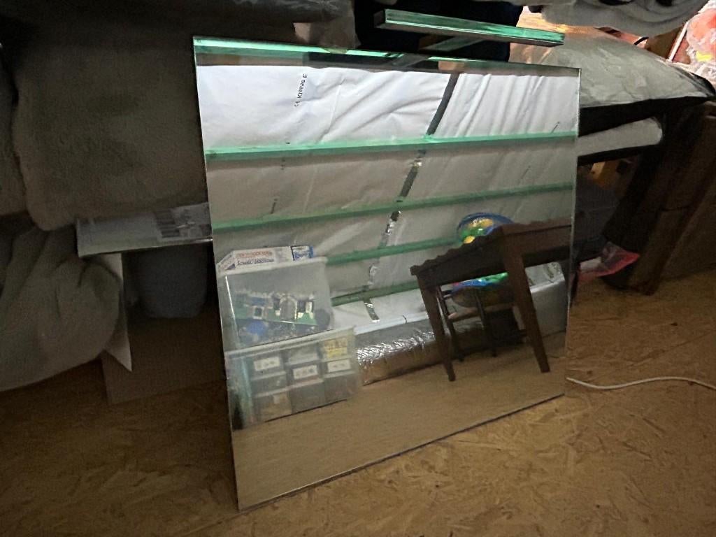 miroir salle de bain avec éclairage, Moins de 25 cm, Moins de 100 cm, Enlèvement, Utilisé