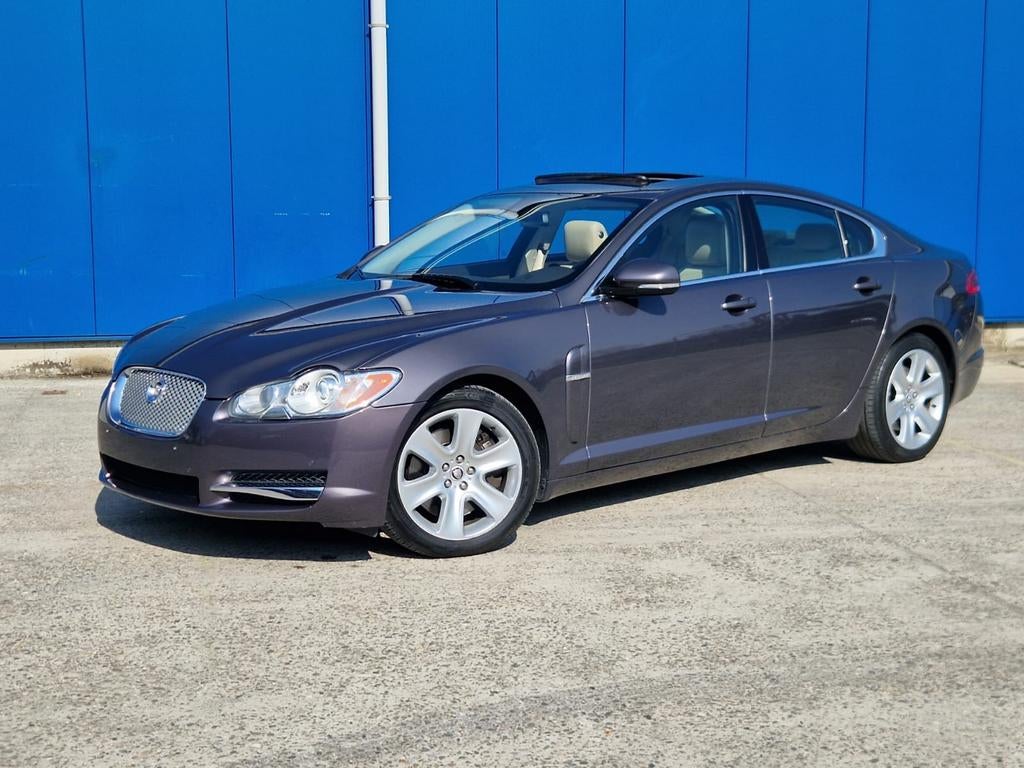 Jaguar XF* 3.0 V6 81.000 km Full Optie*, Auto's, Automaat, Euro 5, Beige, Blauw