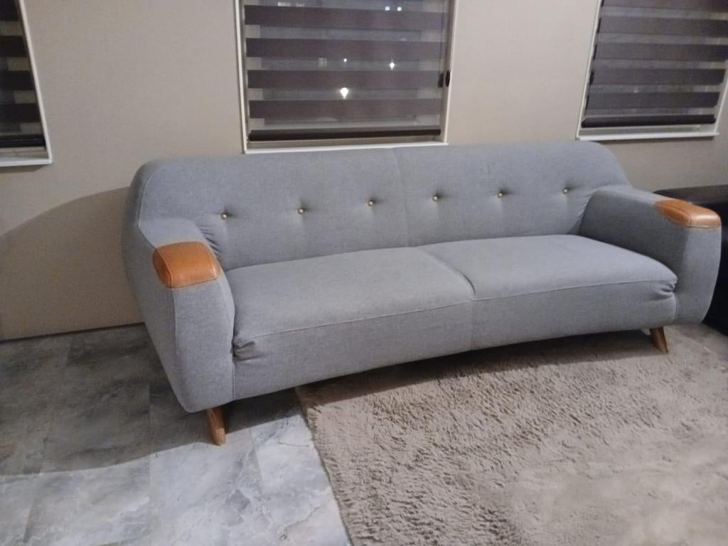 bank van Montel Lana wol kleur grijs ophalen Nederland, Ophalen