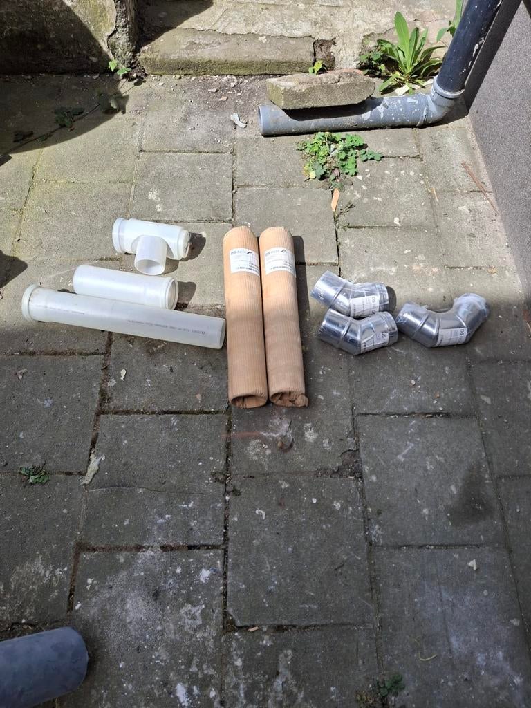 Accesoires buse chaudière diamètre 80, Enlèvement, Neuf, Cheminée au gaz