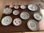 Lot van 19 Chinese & Japanse porseleinen borden (20–30 cm), Antiek en Kunst, Ophalen
