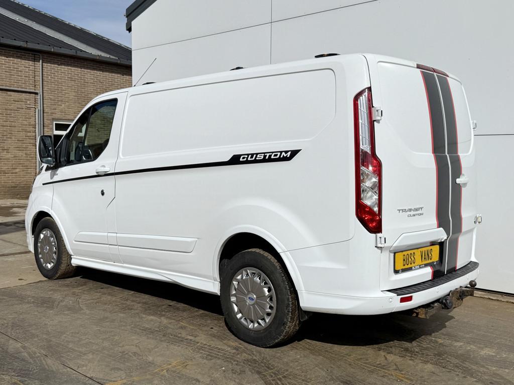 Ford Transit Custom Sport 290 2.0 TDI 185PK Automaat L1H1 El, Auto's, Zwart, 4 cilinders, LED verlichting, Leder en Stof