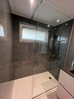 Paroi de douche en verre transparent + revêtement, Enlèvement, Comme neuf