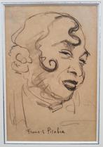 PICABIA - Dessin - Portrait - CERTIFICAT, Envoi