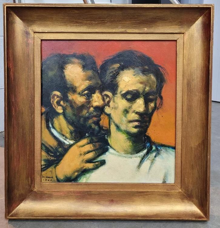 BROEDER MAX, de judaskus, Antiek en Kunst, Kunst | Schilderijen | Klassiek, Ophalen of Verzenden