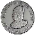 Rare! Jeton Millénaire Liège / Belgique / Argent 925 / 33.7g, Enlèvement ou Envoi, Monnaie en vrac, Argent, Argent