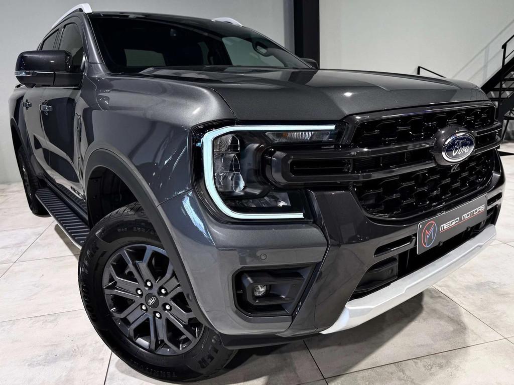 Ford Ranger 2.0Bi-TURBO 4WD WiLDTRAK TVA/BTW CARPLAY CUiR CA, Auto's, 4 deurs, Gebruikt, 4 cilinders, Leder