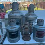 Antieke olie lamp, Ophalen, Zo goed als nieuw