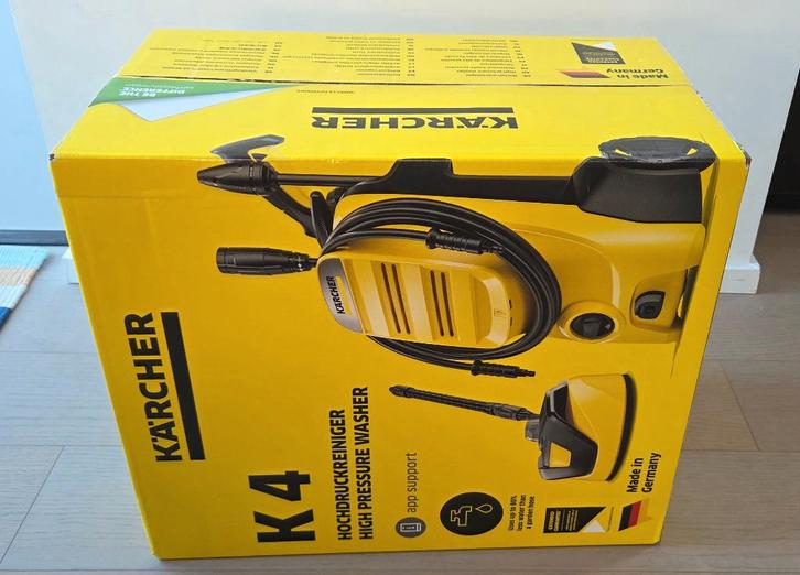 NIEUW Kärcher K4 Classic + Home Kit — nieuw in de doos, Tuin en Terras, Hogedrukreinigers, Nieuw, Elektrisch, Met regelbare waterdruk