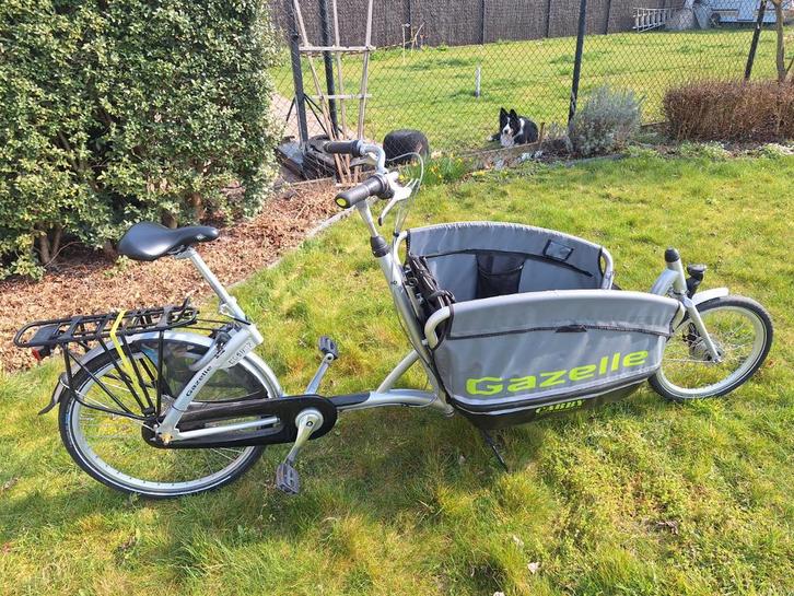 Niet elektrische bakfiets. GAZELLE - CABBY, Vélos & Vélomoteurs, Vélos | Vélos avec bac, Gazelle, 2 enfants, Enlèvement