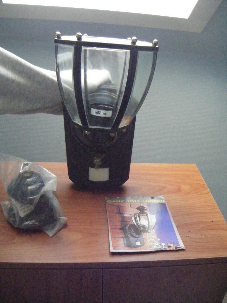 Lanterne pour extérieur ou intérieur, Tuin en Terras, Buitenverlichting, Nieuw, Wandlamp, Staal, Minder dan 50 watt, Netvoeding