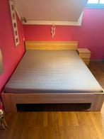 Chambre (lit + table de nuit + armoire), Maison & Meubles, Enlèvement, Utilisé