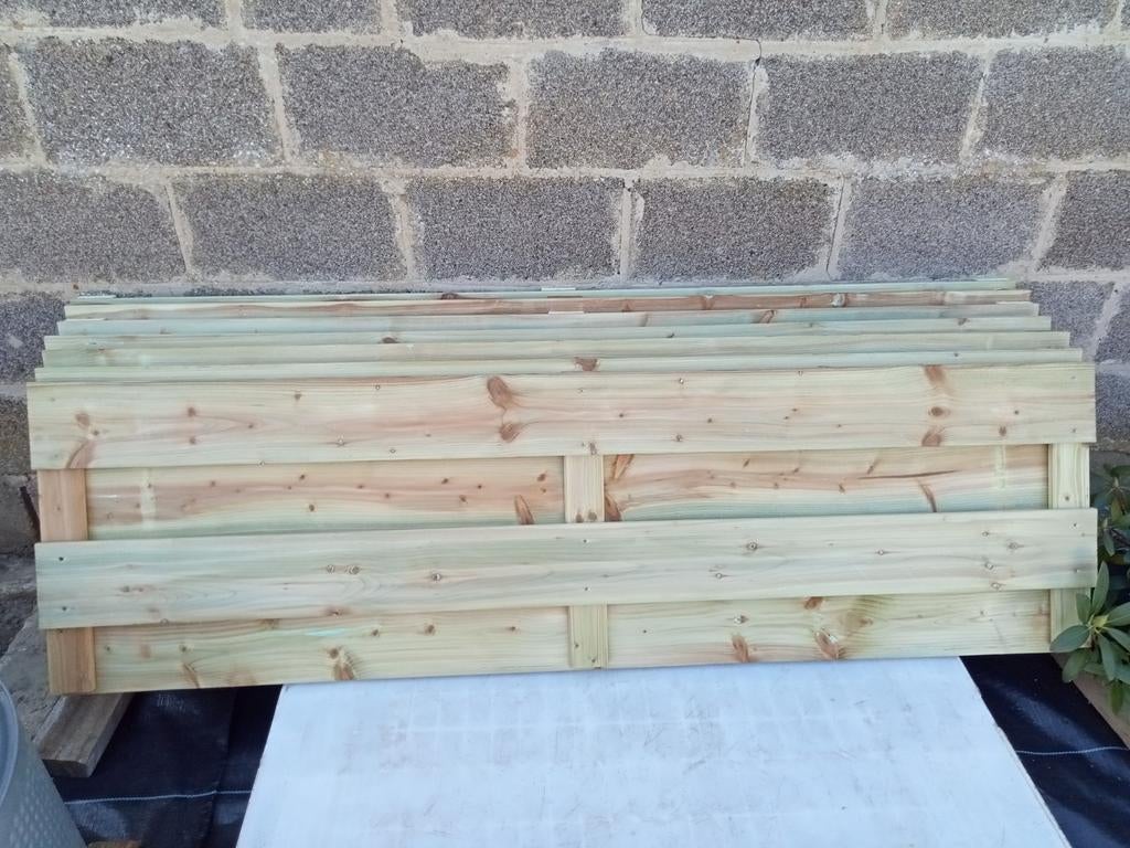 7 Petit,panneau de clôture,en bois,au choix,prix 30€ pièce, Jardin & Terrasse, Bancs de jardin, Enlèvement, Bois