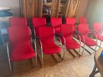 10 CHAISES DESIGN ROUGES GO-CA, Maison & Meubles, Chaises, Rouge, Comme neuf, Synthétique, Enlèvement