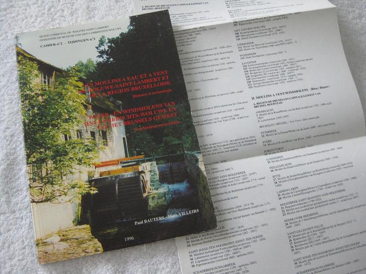 Moulins de Bruxelles WSL – Bauters et Villeirs – 1996 rare, Livres, Histoire nationale, Enlèvement ou Envoi