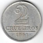 Brésil : 2 Cruzeiros 1961 KM#571 Ref 16171, Timbres & Monnaies, Monnaies | Amérique, Enlèvement ou Envoi, Amérique du Sud, Monnaie en vrac