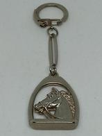 Sleutelhanger Paardenkop In Stijgbeugel - Ruitersport - Meta, Ophalen of Verzenden, Gebruikt, Dier of Natuur