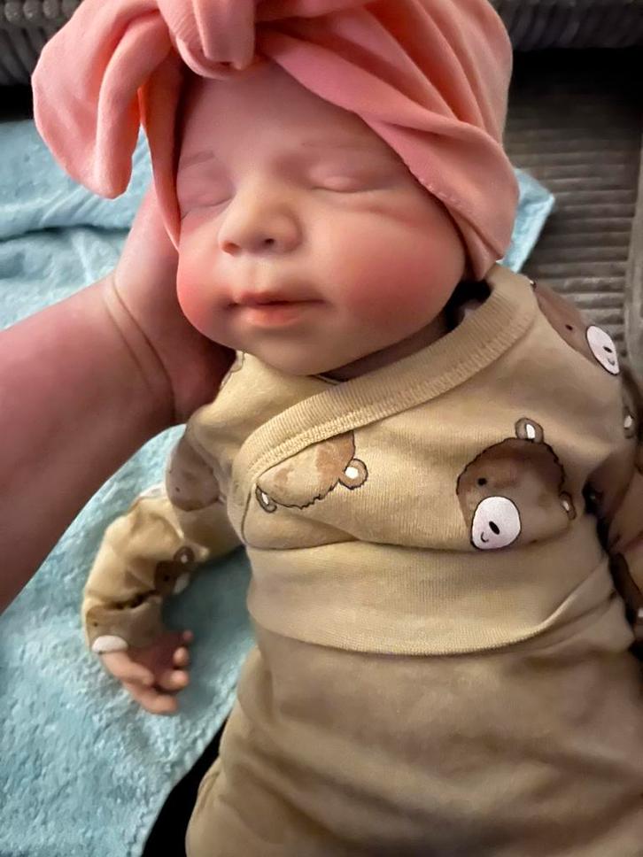 Full siliconen Reborn meijsje, Collections, Poupées, Comme neuf, Poupée, Enlèvement ou Envoi