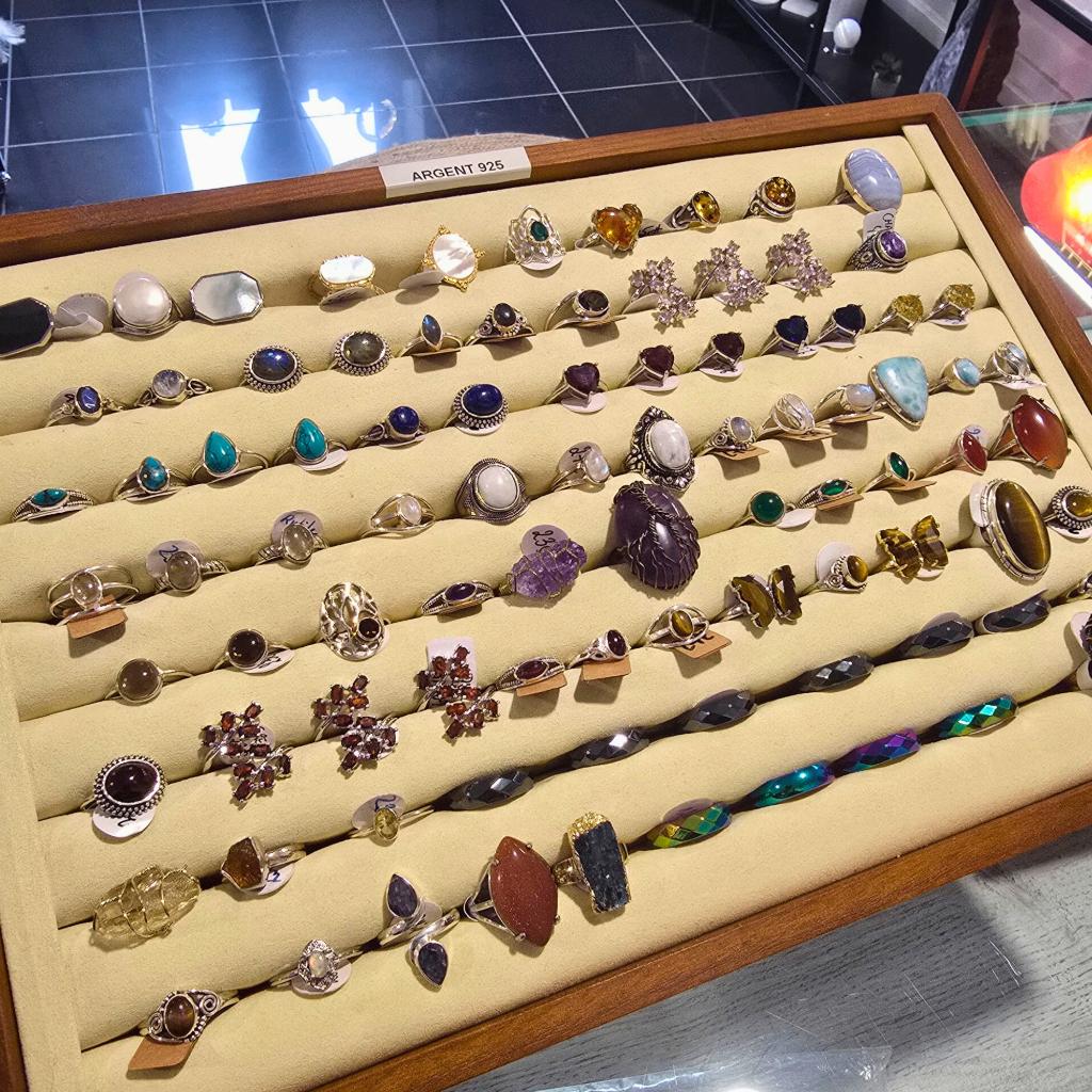 ==> Bagues | Pierres précieuses | Mystères <==, Neuf, Enlèvement ou Envoi, Femme ou Homme, Avec perle