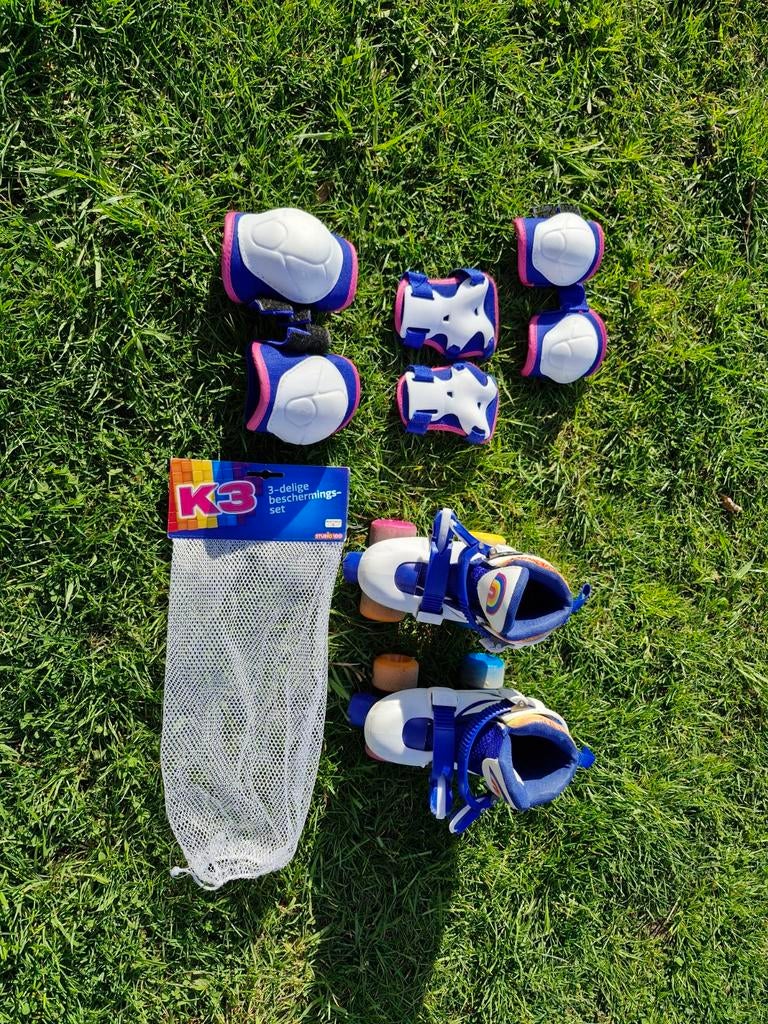 Rolschaatsen van K3 maat 26tot29. pols,knie en elleboog besc, Ophalen, Verstelbaar, Gebruikt, Kinderen